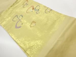 引箔小花模様刺繍名古屋帯